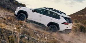 Toyota RAV4 driving on dirt roads near Noblesville, Indiana