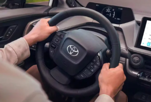 A person driving a 2024 Toyota Prius near Noblesville, Indiana