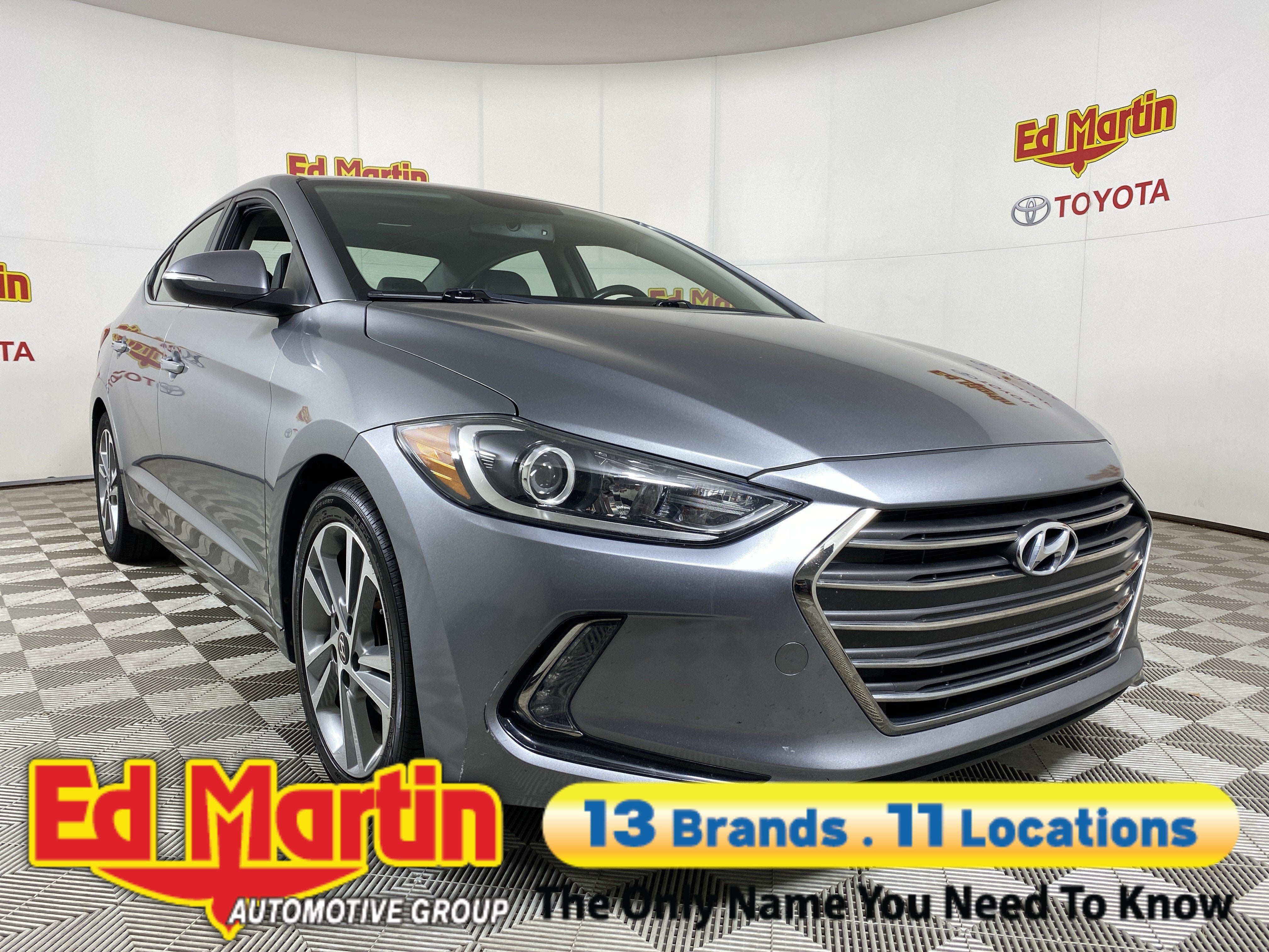Used 2017 Hyundai Elantra Limited with VIN KMHD84LFXHU263713 for sale in Noblesville, IN