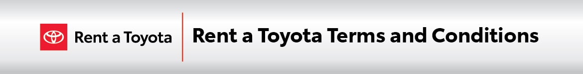 Rent a Toyota Terms and Conditions at Ed Martin Toyota