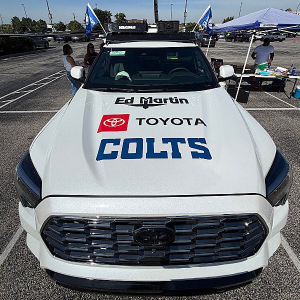 Rent a 2026 Toyota Sequoia Tailgate Vehicle for Indianapolis Colts Games from Ed Martin Toyota