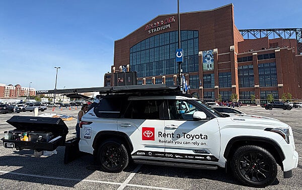 Rent a 2026 Toyota Sequoia Tailgate Vehicle for Indianapolis Colts Games from Ed Martin Toyota