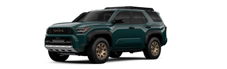Green Toyota 4Runner, front three-quarter view