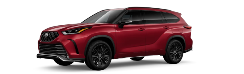 Toyota Highlander Hybrid, front three-quarter view