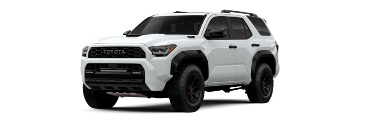 White Toyota 4Runner, front three-quarter view