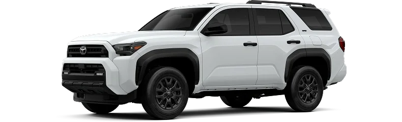 White 2026 Toyota 4Runner, front three-quarter view