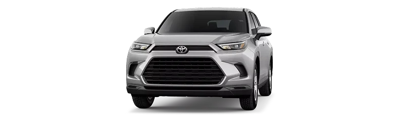Silver 2026 Toyota Grand Highlander Hybrid, front view